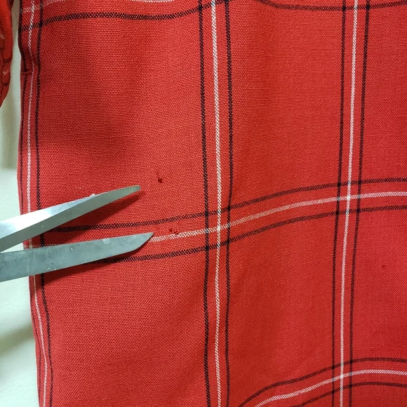 70's Vintage gold label Pendleton plaid button front dress with pockets … - Picture 10 of 16